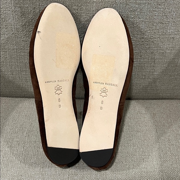 NEW Loeffler Randall Leonie Espresso Suede Ballet Flat Size 8 - Picture 6 of 7